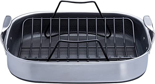 HexClad Hybrid Nonstick Roasting Pan with Rack from Amazon