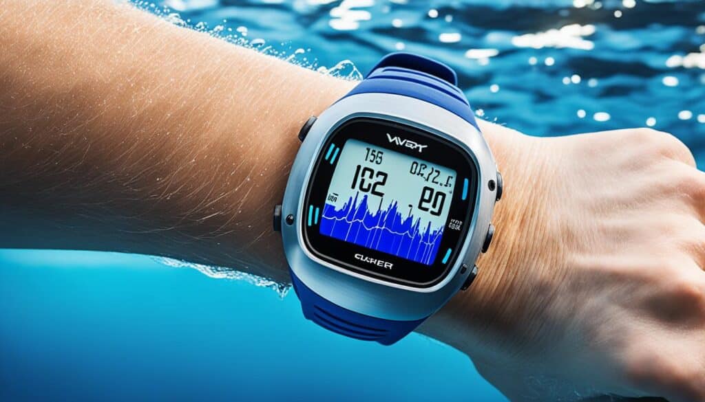 Swimming heart rate watch