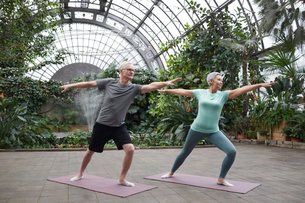 Yoga poses couple