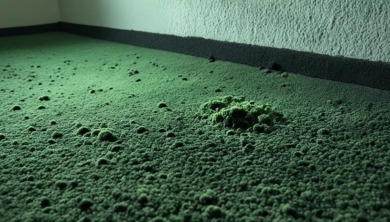 mold growth under carpet