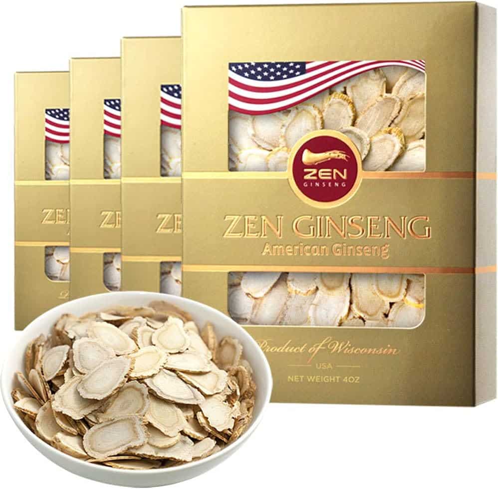 4 Boxes of American Wisconsin Ginseng Slices