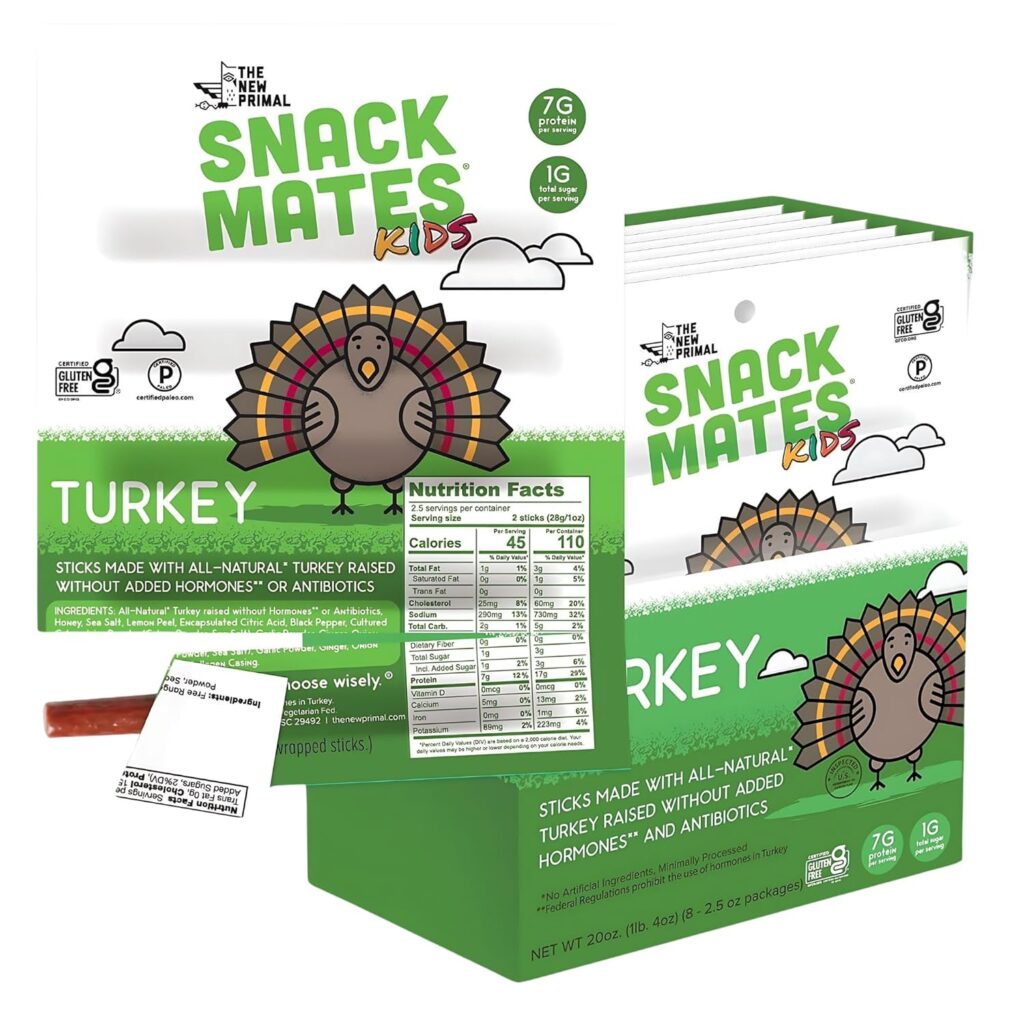 The New Primal Snack Mates Turkey Sticks