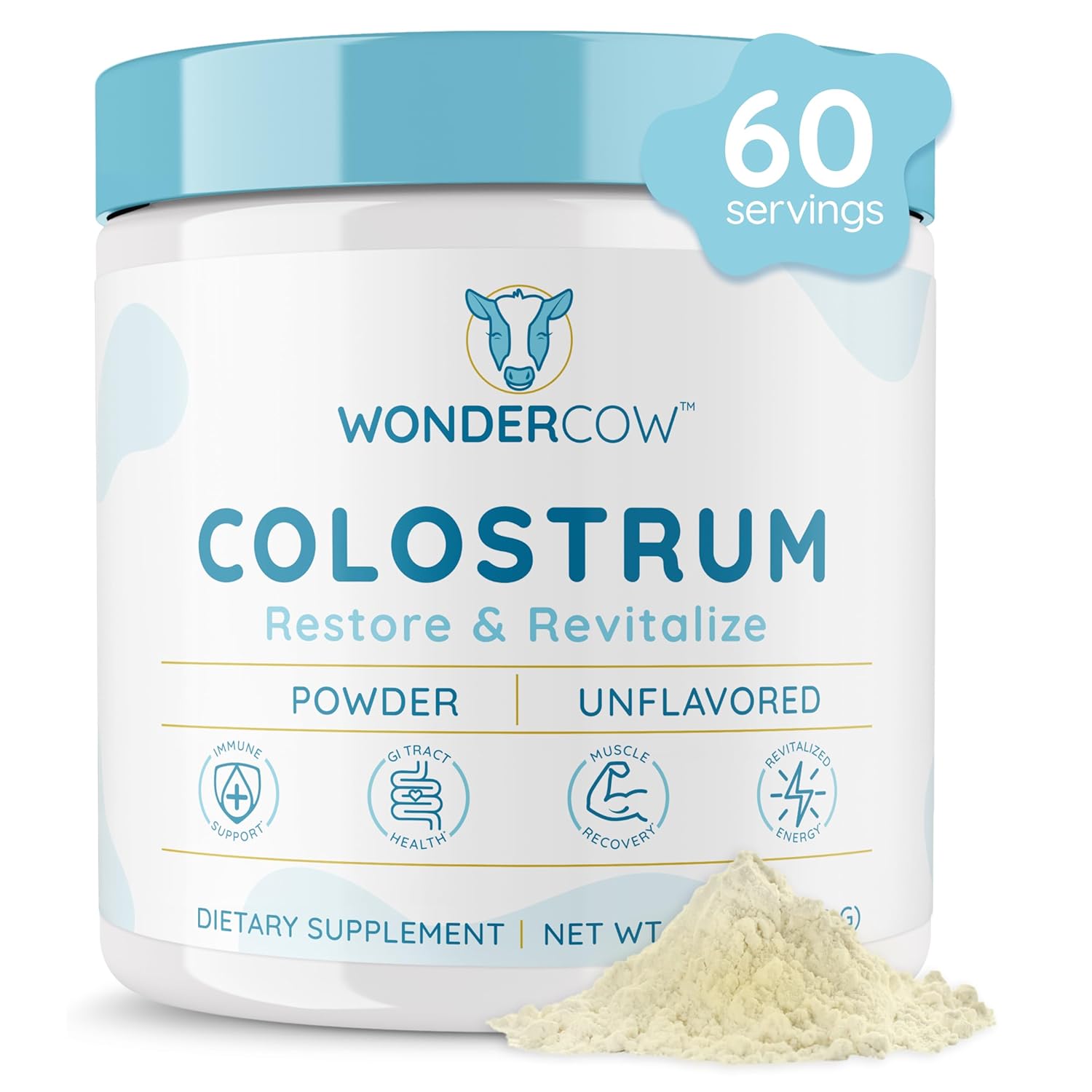 WONDERCOW Colostrum Supplement Powder for Gut Health