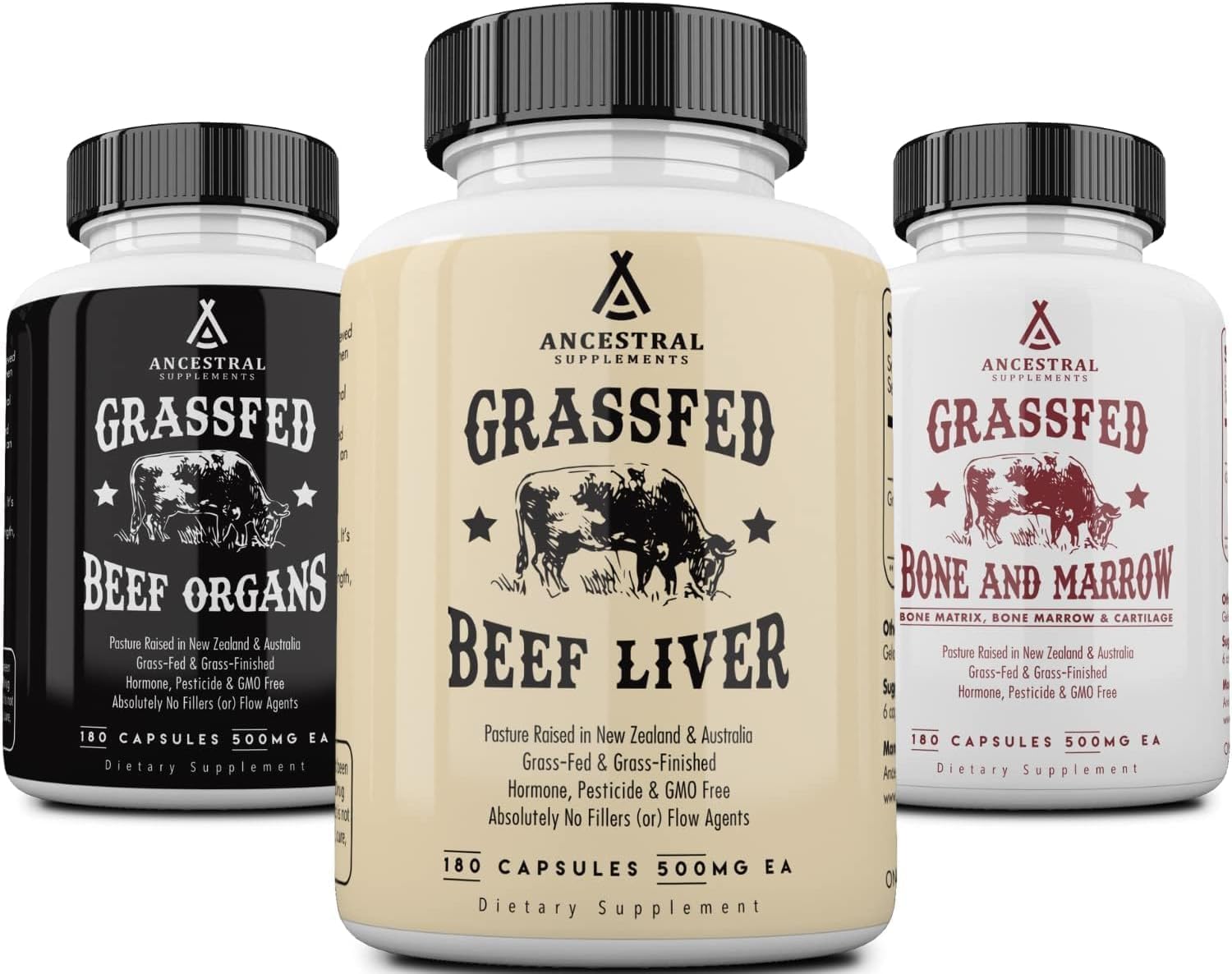 Ancestral Supplements Beef Organs and Stack Variation