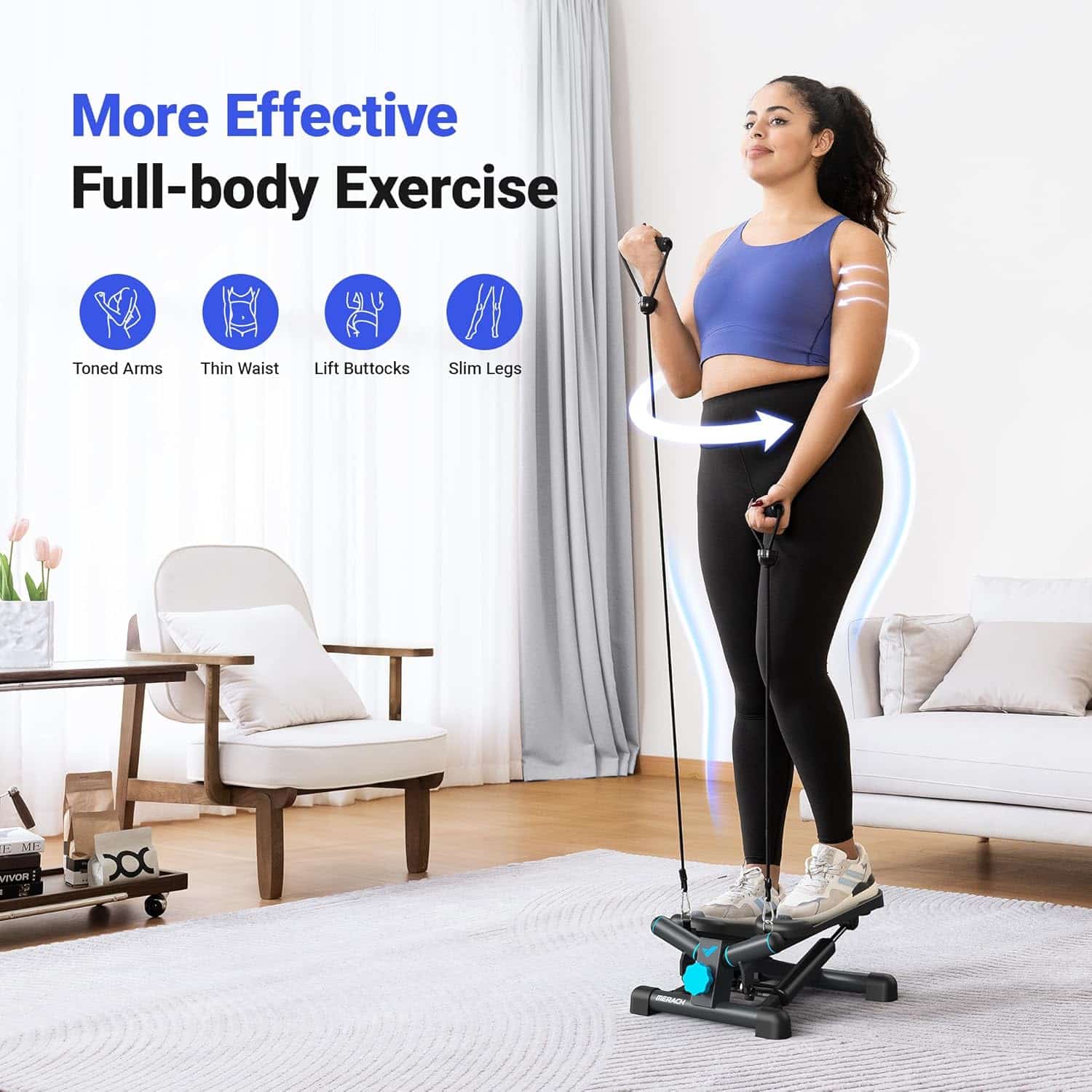 Exercise Equipment with Resistance Bands for Full Body Workout at Home