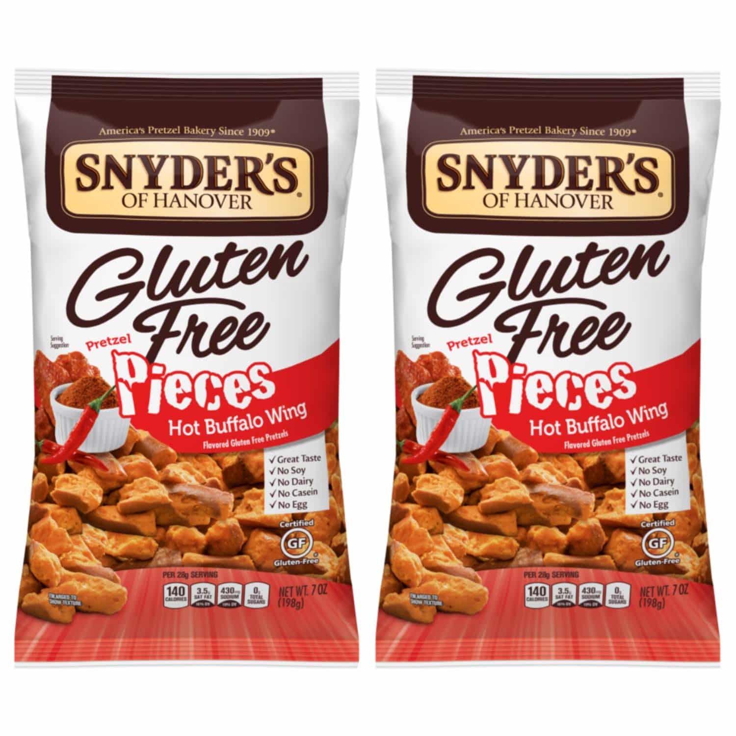 Snyder's Gluten Free Hot Buffalo Wing Pretzels 7oz