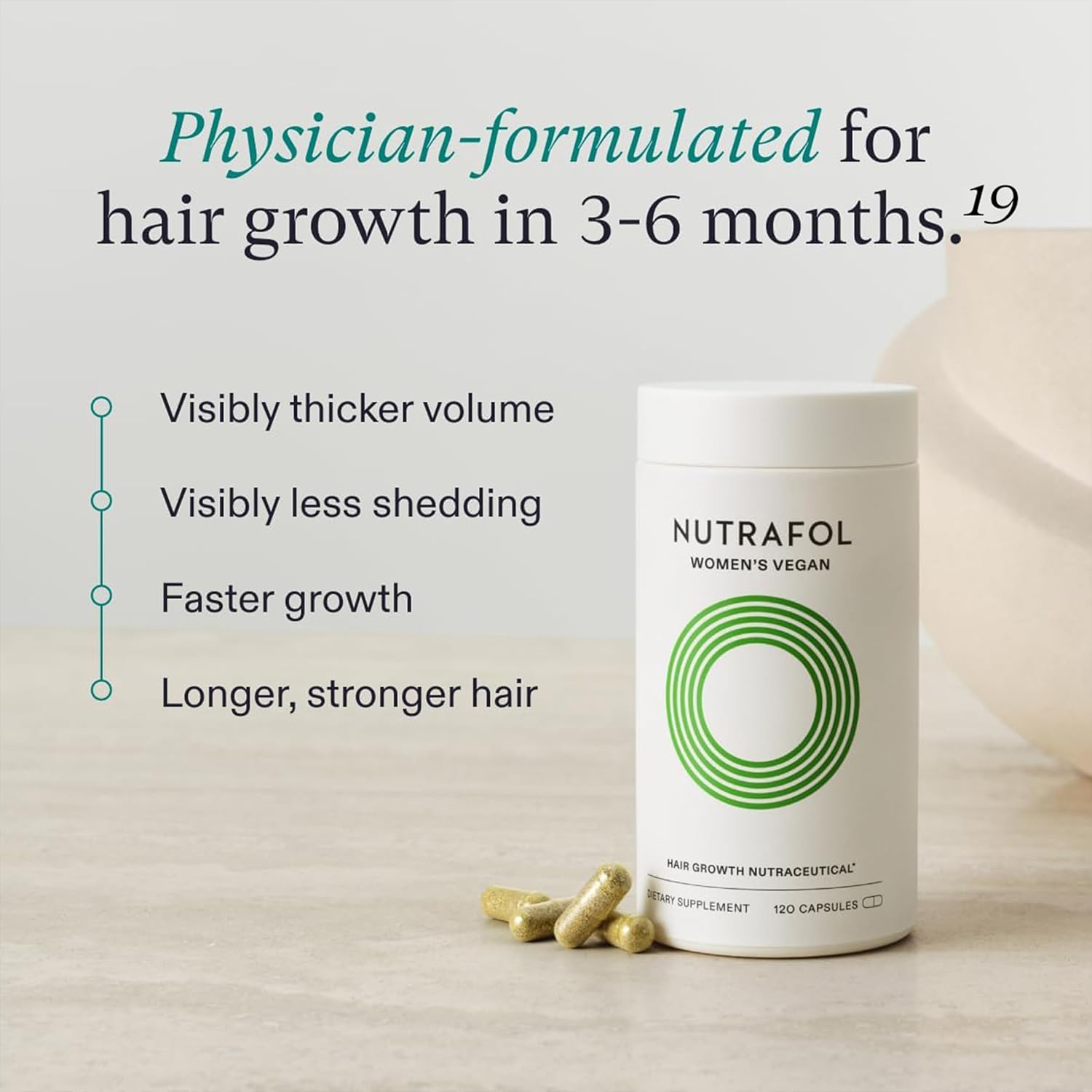 Nutrafol Women's Vegan Hair Growth Supplements